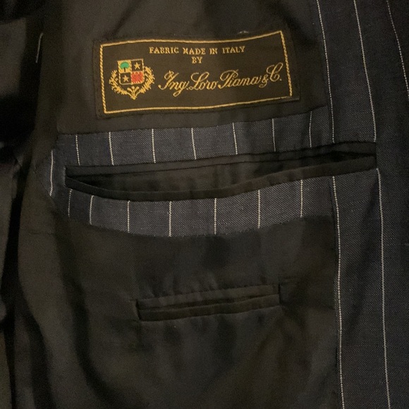 PIN STRIPE BLUE BLAZER - Picture 3 of 8